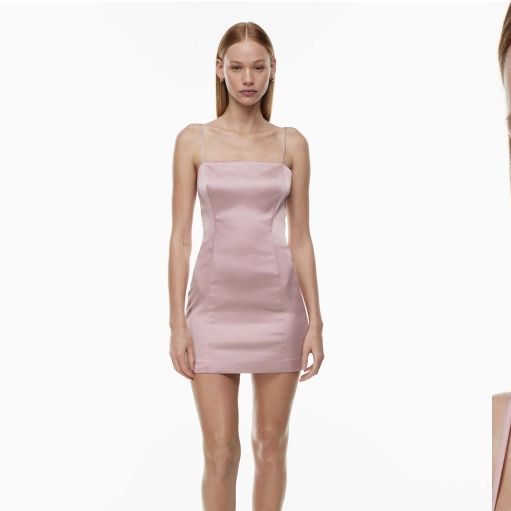 Aritzia Shimmer Satin Dress NWOT